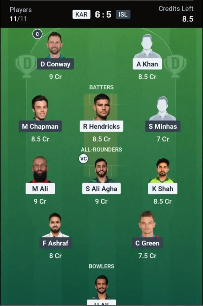 KAR VS ISL Small League Team 