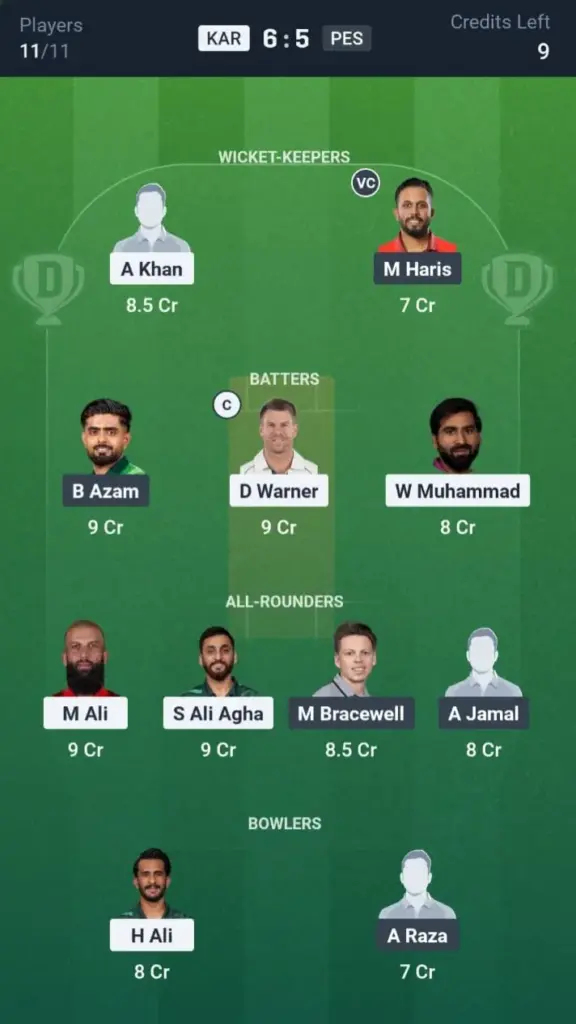KAR VS PES Small League Team   