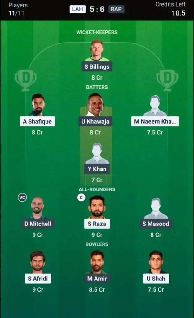 LAH VS RAP Grand League Team