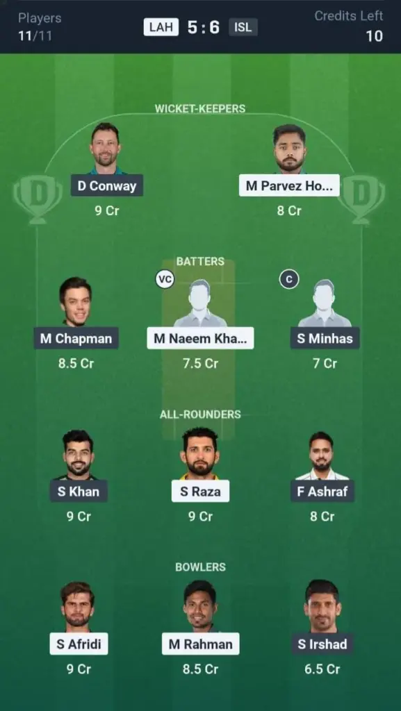 LAH VS ISL Small League Team