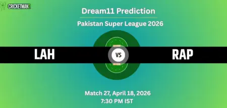 LAH vs RAP Match 27 Dream11 Team Prediction, Pakistan Super League 2026