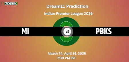 MI vs PBKS Dream11 Prediction Today Match 24 – IPL 2026