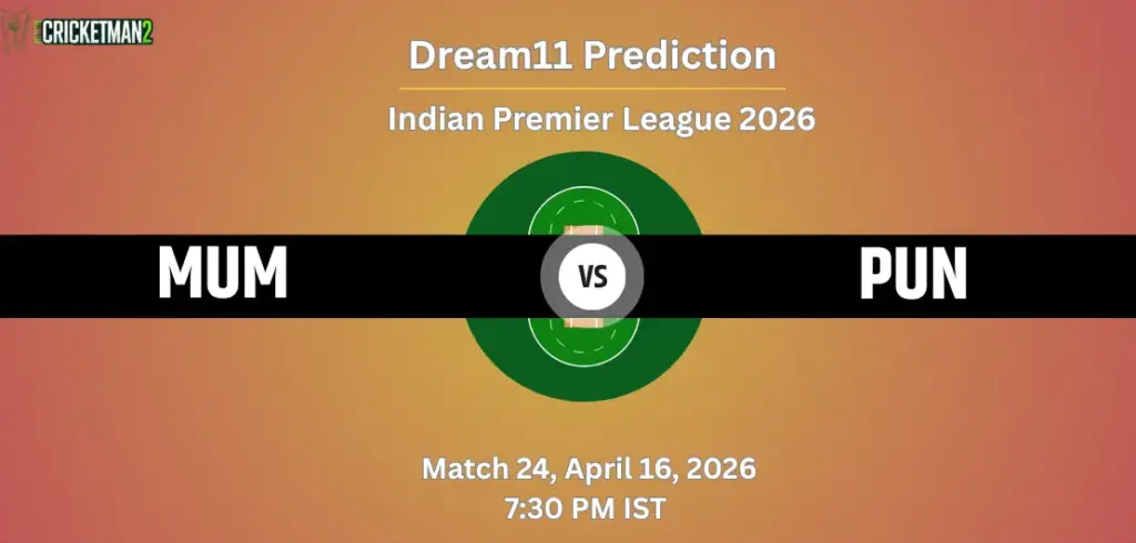 MUM vs PUN Dream11 Prediction Today Match 24, Player Stats, Playing XI, Captain & Vice-Captain Choices – IPL 2026
