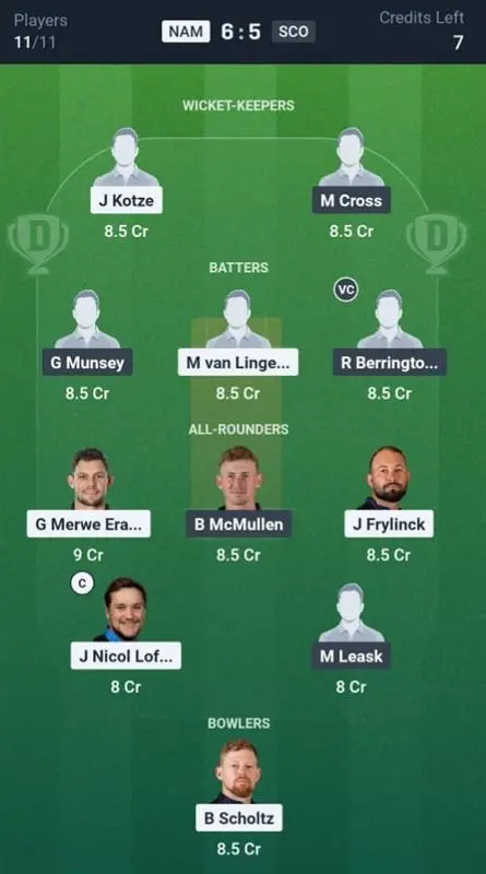 NAM VS SCO Small League Team 