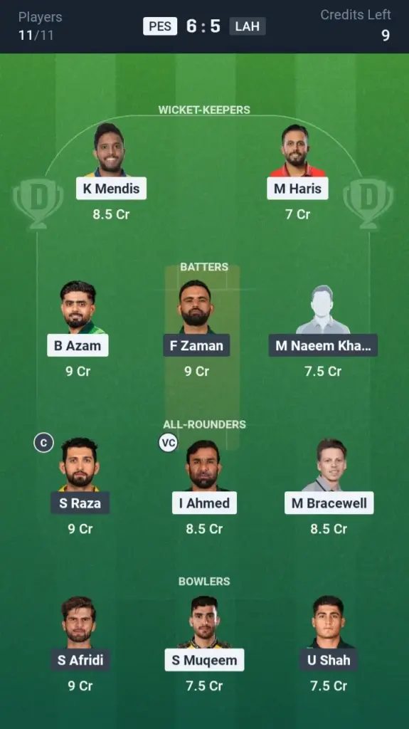 PES VS LAH Grand League Team