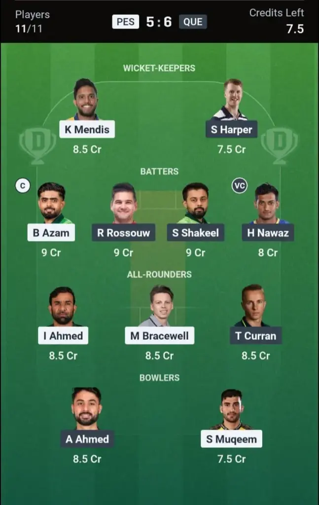 PES VS QUE Small League Team