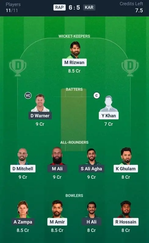 RAP VS KAR Small League Team