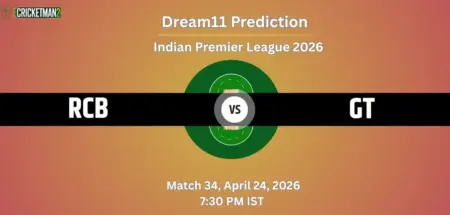 RCB vs GT Dream11 Prediction