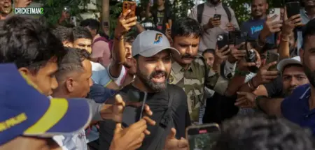 Rohit Sharma Mobbed by Fans Outside Delhi Hotel Before MI vs DC IPL 2026 Match