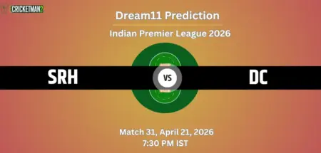 SRH vs DC Dream11 Prediction Today Match 31 – IPL 2026