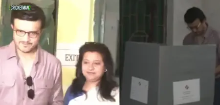 Sourav Ganguly Votes with Wife During IPL 2026, Video Goes Viral