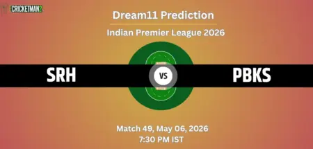 SRH VS PBKS Match 49 Dream11 Team Prediction, Indian Premier League 2026: Fantasy Cricket Tips, Captain & Vice-Captain Choices, Playing XI & Live Updates 